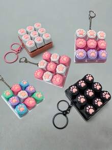 Joivida 创意猫爪钥匙扣 | 柔软可收藏钥匙扣，生日、情人节、圣诞节礼物 | 派对小礼物，聚会休闲可爱礼品 - 多色 - 查看 4