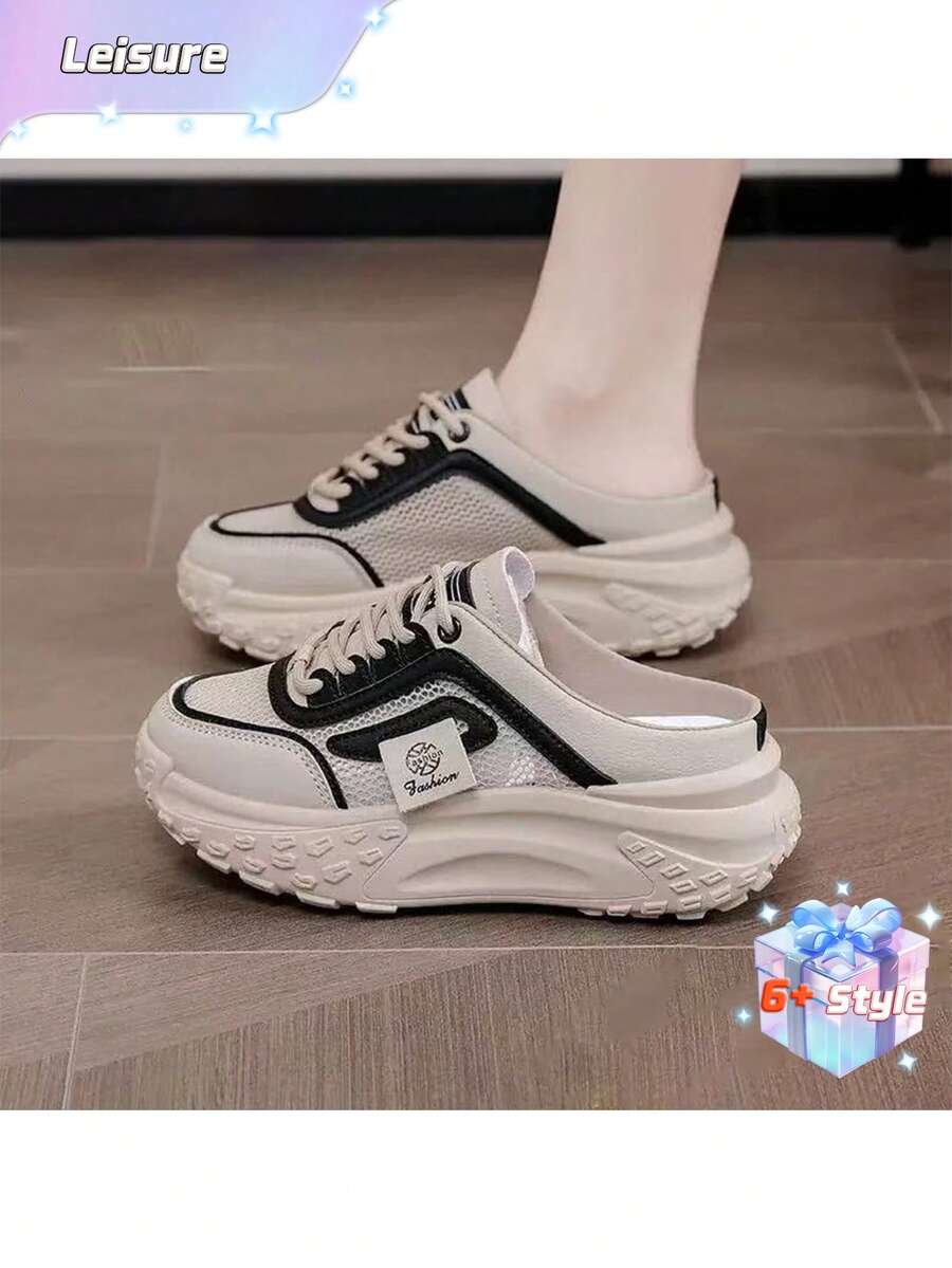 [Recomendamos pedir una talla talla grande] Sandalias negras para mujer, zapatos casuales, zapatos de playa, zapatos de verano, zapatos de oficina, zapatos de trabajo, adecuados para usar en Navidad. - Negro - Ver 1