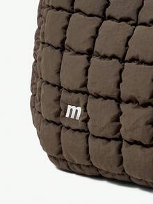 MUSERA Quilted Water-Resistant Carryall Shoulder Bag, Leisure And Casual, Sports - Brown - View 8