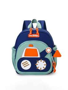 Ba lô dễ thương họa tiết máy xúc, ba lô giảm áp, ba lô đeo vai kiểu dáng thường ngày. - Nhiều màu - Xem 11