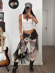 Coolane Women's Summer Concert Outfit Rave Outfit Festival Going Out Renaissance Fair Club Outfits Sexy Y2K Rib Knit White Notched Collar Truncated T-Shirt Tees - White - View 3