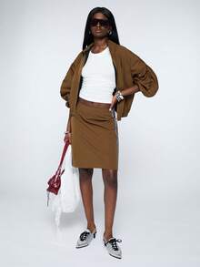 COUREZ Women Skirts - Brown - View 6