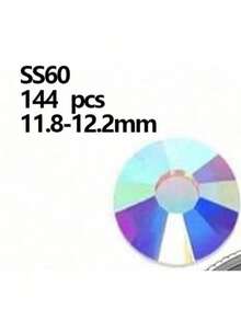 Round Flatback Glass Rhinestones With Gold Bottom For Diy Clothing Decoration(AB Diamonds Have Different Colors Under Different Lighting Conditions) - Multicolor - View 23