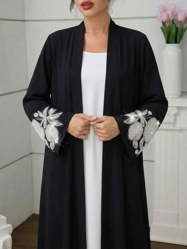 Al Najma 刺绣串珠长袖女式长袍