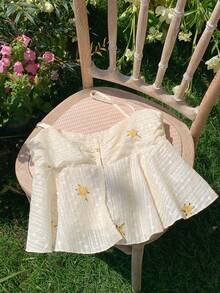 Comfortcana 2026新款春夏女式休闲碎花吊带背心沙滩装度假装女式春季服装女式夏季服装女式衬衫夏季上衣可爱衬衫 - 白色 - 查看 5