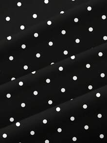 CosyJoli 大码女式休闲波点印花宽松裤，黑色，适合度假、音乐节等场合 - 彩色 - 查看 5