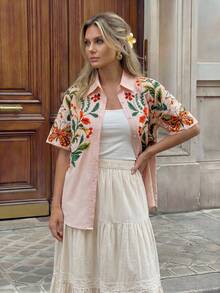 Hansera 新款夏季女士短袖沙滩衬衫 - 彩色 - 查看 5