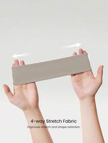 GLOWMODE Băng đô FeatherFit™ thấm hút mồ hôi, co giãn, chống trượt, thích hợp cho yoga, pilates, tập gym, luyện tập hàng ngày và hoạt động thể thao. - Kaki sâu - Xem 4