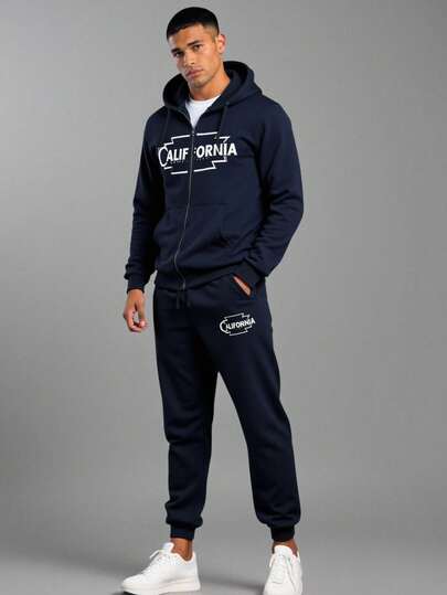 Conjunto California Afelpado para Hombre Sudadera y Pants
