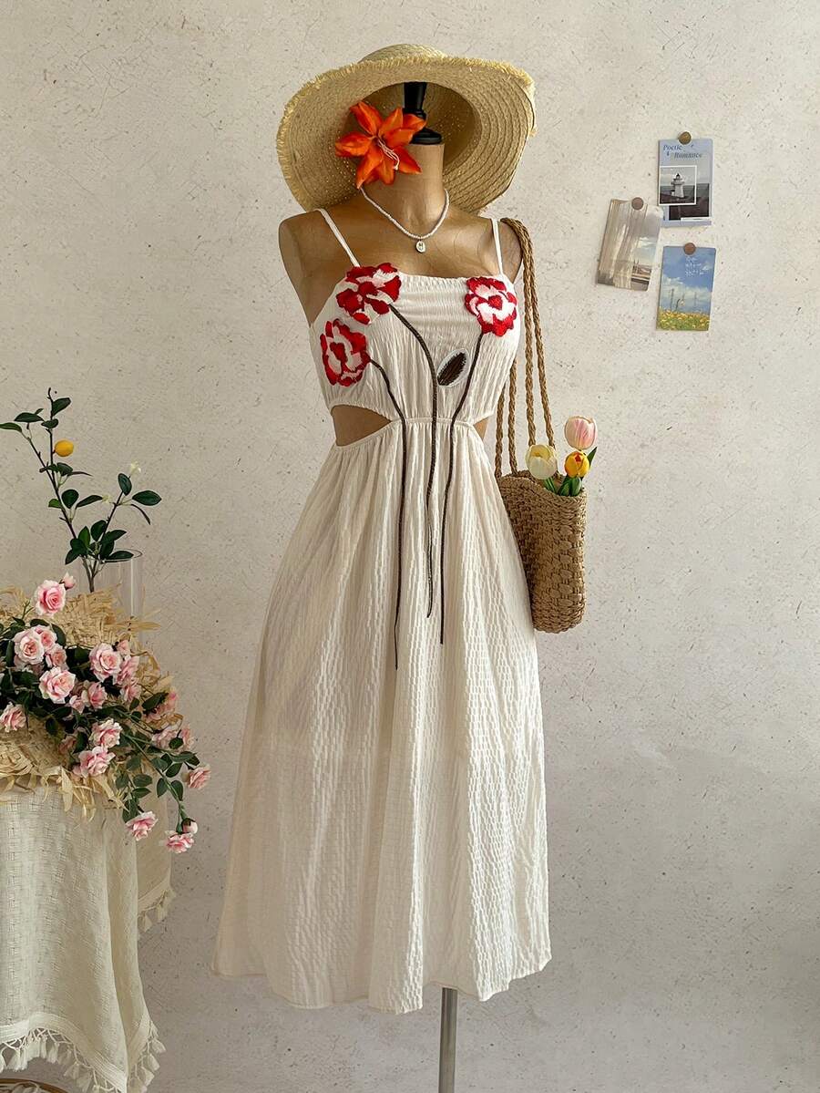 Soleia Vestidos midi para mujer, vestido elegante para mujer, vestido blanco para boda civil, top para salir, vestido de fiesta de boda, vestido de fiesta para mujer, vestido de fiesta elegante, vestido de Navidad, disfraz de Halloween para mujer, vestido de invierno, ropa de mujer para otoño, fiesta - Beis - Ver 1