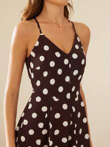 Aveloria Rosie Đầm hai dây chấm bi kiểu retro mới, thích hợp cho những buổi hẹn hò mùa hè, kỳ nghỉ biển và các bữa tiệc. - Nhiều màu - Xem 5