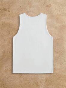 HIMLAND 3件套男士休闲纯色背心 - 白色 - 查看 2