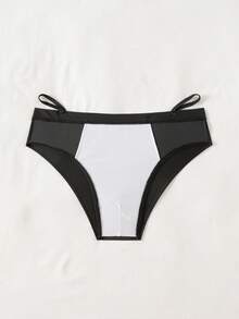 CoralVoy Men's Solid Color Minimalist Casual Swim Trunks - Black - View 3