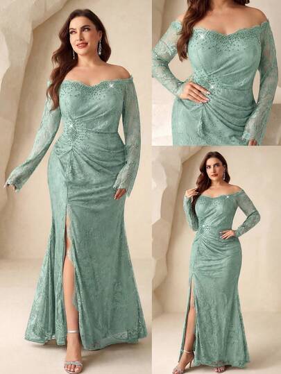 Coutiva 优雅串珠奢华鸡尾酒礼服，适合高端晚宴