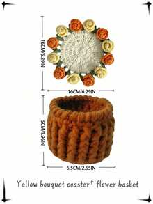 Đế lót ly bó hoa đỏ + Giỏ hoa Đế lót ly bó hoa hồng + Giỏ hoa Đế lót ly bó hoa vàng + Giỏ hoa - Nhiều màu - Xem 11