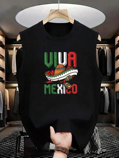 5 de mayo, Tacos, baile, música, burritos, cerveza, tequila, Mariachi, bigote, calavera, sombrero de ala ancha, bordado, guitarra, chaleco unisex, apto para uso diario, lavable a máquina, no lavar en seco.