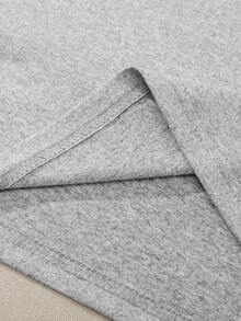 Glimmora Y2K复古日系花卉老虎印花T恤，男士宽松休闲圆领上衣，适合日常穿着 - 淺灰色 - 查看 4