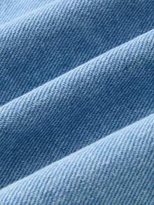 GlowEve Women's Casual Pleated Denim Shorts, Summer - Blue - View 7