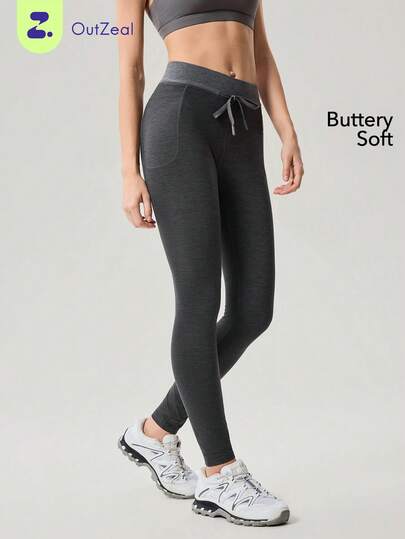 OutZeal Quần legging nữ ngoài trời, thích hợp cho leo núi, cắm trại, chất liệu mềm mại, co giãn tốt, cạp cao có túi, phù hợp cho các hoạt động ngoài trời.