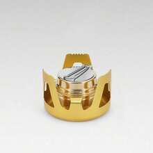 便携式迷你酒精炉，火力可调，铝合金支架，超轻黄铜炉具 - 彩色 - 查看 12