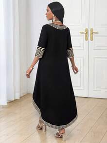 SHEIN Lady Trang phục nữ mùa thu bốn mùa, quần áo mùa thu, bộ hai mảnh bất đối xứng tay dài màu đen, bộ đồ mùa thu cho nữ, bộ vest nữ, bộ trang phục nữ, bộ hai mảnh cho nữ, bộ hai mảnh mùa thu, bộ vest dự tiệc mùa thu cho nữ, bộ đồ mùa thu cho nữ, bộ quần áo nữ, bộ trang phục, bộ hai mảnh, váy dự tiệc cưới, bộ hai mảnh cho nữ. - Màu Đỏ Sâu - Xem 2