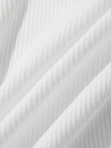 DAZY 女士夏季露背系带蝴蝶结性感休闲短袖T恤 - 白色 - 查看 6