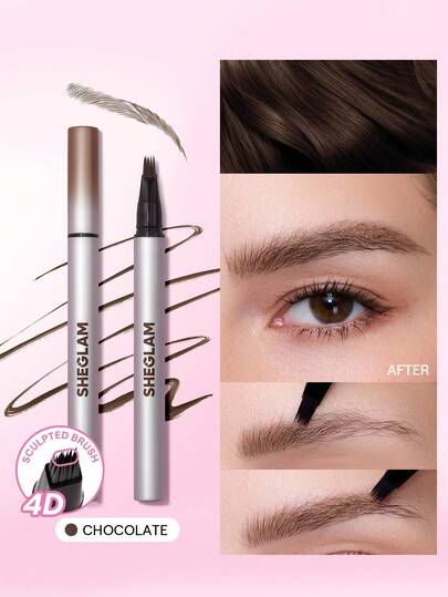 SHEGLAM Brow-Fection Micro-Stroke Flüssiger Augenbrauenstift-08 Chocolate Marke Schönheit Make-up Kosmetik für Damen Mädchen Perfekt für Sommer Frühling Ideal für Y2K Schick Elegant Mode Geeignet für Geburtstag Muttertag Geschenk Festival Party Fertig Beste Farbe