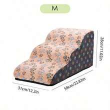 宠物楼梯，狗狗攀爬梯，防滑攀爬梯，适合小型、中型和大型犬在床上使用，猫咪床边攀爬梯 - 彩色 - 查看 26