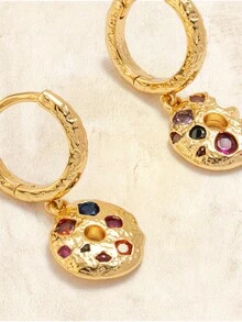 Glisma Women's Earrings,Premium/Old Money/Classy,Sexy/Vintage,For Mom/Women/Girl/Mother,Summer/Beach/Prom/Party - Gold - View 3