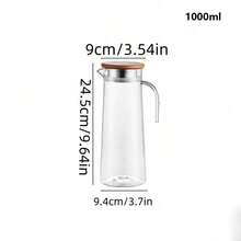 1 Bình đun nước ép bằng acrylic, bình nước lạnh, bình trà chống mài mòn cao, bình nước lạnh, bình đựng đồ uống thương mại - Trong sáng - Xem 14