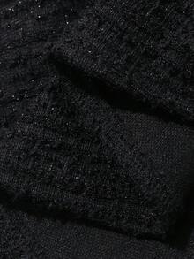 FRIFUL Women's Summer Contrast Color Lapel Waist A-Line Short Dress Sun Dresses For Women - Black - View 3