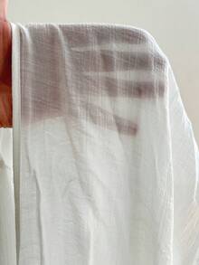 Swim Vcay 2026新款加大码女式白色直筒开衩优雅休闲度假沙滩两件套罩衫 - 白色 - 查看 7