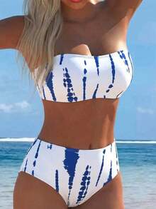 Swim Vcay Bộ bikini quây 2 mảnh in họa tiết da báo mùa hè dành cho nữ - Nhiều màu - Xem 3