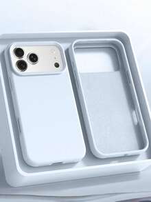 Ốp lưng điện thoại từ tính bằng silicon lỏng tương thích với các dòng máy 17 Pro Max, 17 Pro, 17 Air, 17, 16 Plus, 15, 14, 13, 12 Pro Max và 11. Hỗ trợ sạc không dây và mang lại cảm giác mượt mà khi cầm nắm. - Bầu trời xanh mới - Xem 1