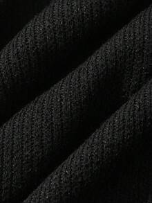 FRIFUL Áo thun dài tay nữ kiểu dáng casual phối màu tương phản, thiết kế xoắn vai, thích hợp mặc mùa hè. - màu đen - Xem 3