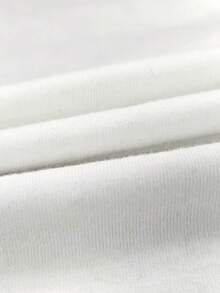 Rina Fox Women's Deep V-Neck Lace Trim Fitted T-Shirt,All White Summer Seksi Chic Night Out Casual Short Sleeve Cotton Soft Retro Simple Top,Versatile - White - View 5