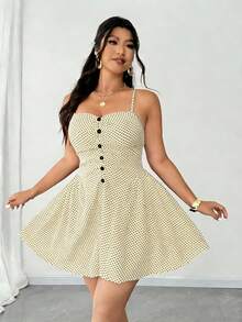 Elenzga Plus Size Sexy & Elegant Off-Shoulder Backless Beach Vacation Dress - Apricot - View 2