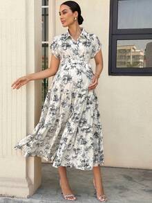MaterniWear 夏季服装、孕妇工作服、孕妇工作套装、孕妇工作连衣裙、孕妇装、孕妇连衣裙、夏季孕妇休闲印花荷叶边连衣裙、黑白单色印花衬衫裙（孕妇款）、浪漫衬衫款式、通勤优雅、复古风格。女士休闲夏季连衣裙、Florurora春夏优雅连衣裙、度假装、女士度假连衣裙、复古连衣裙、法式连衣裙、女士春季服装、女士夏季休闲连衣裙、女士优雅夏季连衣裙、女士野餐连衣裙、女士新款连衣裙、Zanea女士休闲连衣裙、女士印花连衣裙、Zanzea女士优雅连衣裙、Yisikado连衣裙、Zanzea女士加大码连衣裙、衬衫裙、印花长裙、印花连衣裙、锯齿形连衣裙、Zoo Outfits女士服装 - 黑色 - 查看 2
