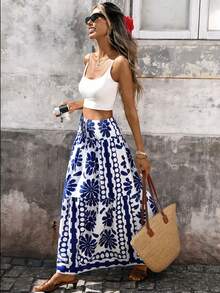 Pariaura 女士休闲度假裙 - 藍色 - 查看 3