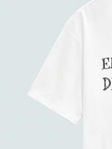 Modcrash 男士新款时尚嘻哈印花T恤 - 白色 - 查看 5