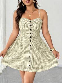 Elenzga Plus Size Sexy & Elegant Off-Shoulder Backless Beach Vacation Dress - Apricot - View 8