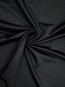 Manfinity Swimmode 男士沙滩度假休闲印花防晒衣 - 黑色 - 查看 8