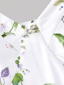 SHEIN MOD Große Größen Midi-Kleid mit Blume Muster und Schulterbändern für Damen, geeignet für Urlaub, Sommer, Urlaubsoutfits, Retro, Vintage, Country-Outfits, Ausgehen, Lehreroutfits für Frauen, Dates, Picknick, Party, Prom, Geburtstag, Cottagecore-Kleid, Tea-Party-Kleid, Milchmädchen-Kleid, französischer Stil, Blumenkleid - Verschiedenfarbig - Übersicht 5