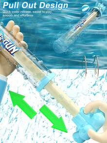 Bộ 4 khẩu pháo nước mùa hè, bình chứa nước dung tích lớn có thể kéo ra, thích hợp cho hồ bơi, bãi biển, sân cỏ và công viên nước. - Nhiều màu - Xem 3