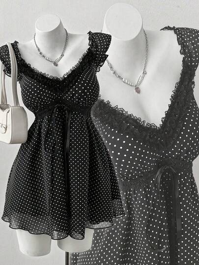 Sunspun Áo kiểu nữ cỡ lớn tay ngắn chất liệu lưới thêu họa tiết lãng mạn, thích hợp cho kỳ nghỉ hè.