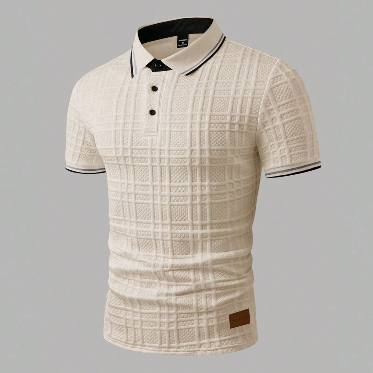 Camisa polo de verano casual de manga corta y ajuste regular con media cartera para hombres