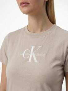 Calvin Klein Relaxed Women's T-Shirt Grey - Beige - View 1