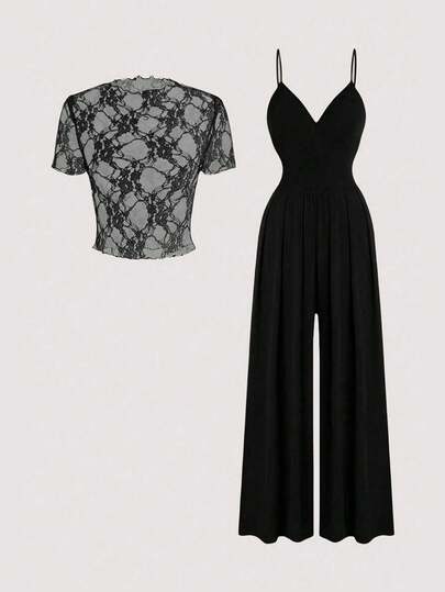 Olithes Women's Sexy Spaghetti Strap Bodycon 2 Pieces Set, Summer