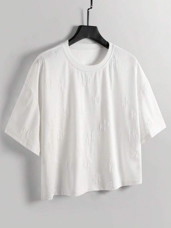 TOKVUE Men's Solid Color Round Neck Casual Versatile Daily Wear Short Sleeve T-Shirt