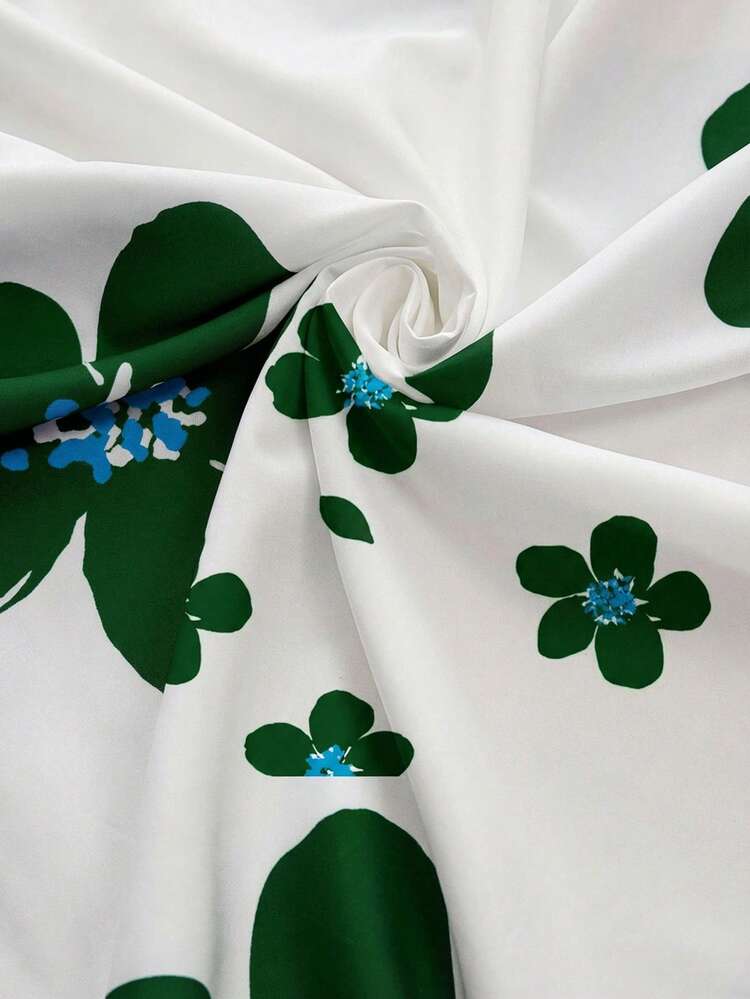 Plus Size Women Floral Print Casual Party Dress Summer Dress Summer Outfits For Women Spring Clothing Spring Outfit Beach Outfits For Women Vacation Outfits Women Summer Holiday Outfits Country Style For Women Summer Dresses For Women Spring Dress Women Beach Dress Holiday Dresses Country Dress Floral Dress